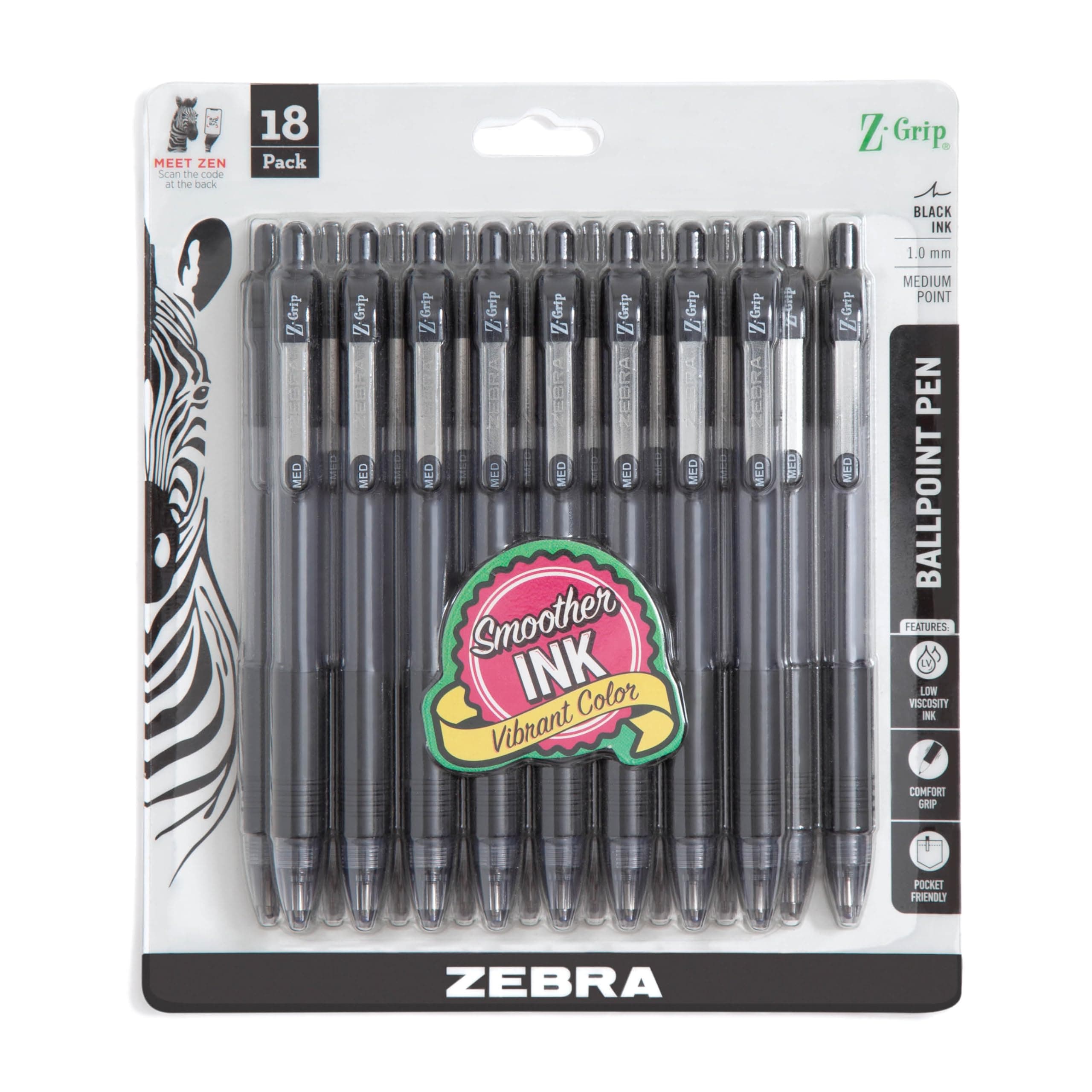 Zebra Pen Z-Grip Retractable Ballpoint Pen