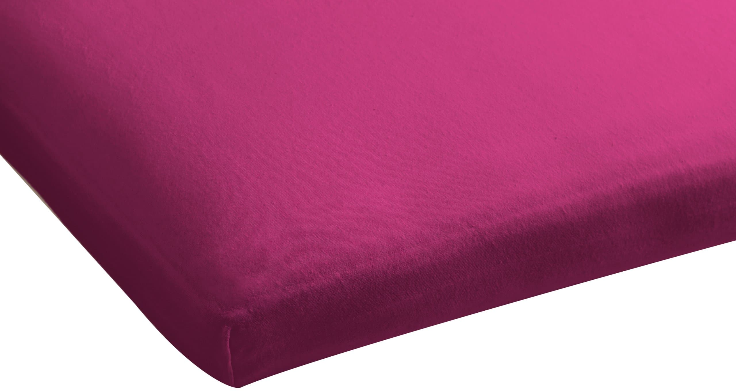 Beddinghouse Jersey Topper Fitted Sheet 180 x 200 x 210 cm Fuchsia