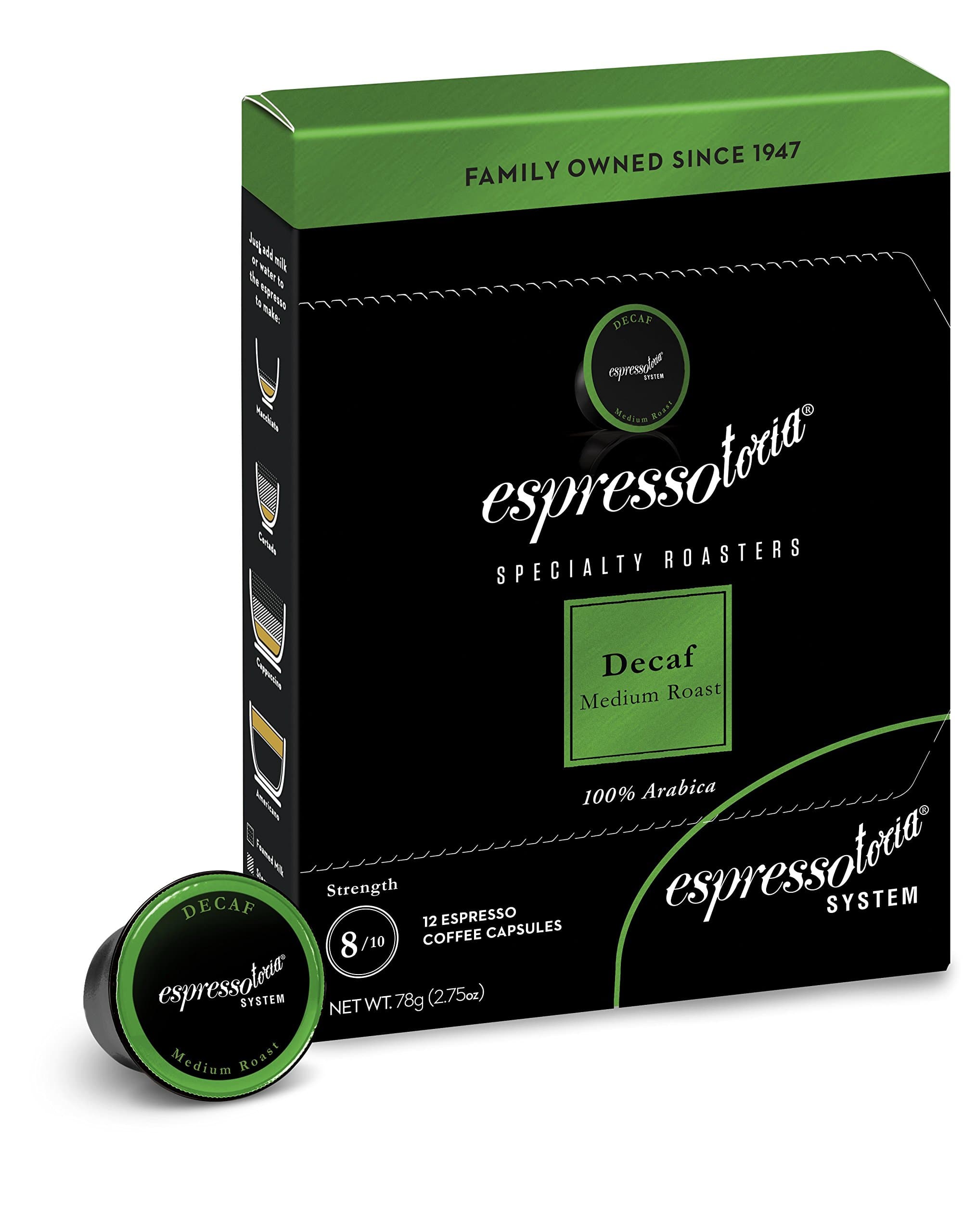 Espressotoria Decaf Coffee Pods (Pack of 12)