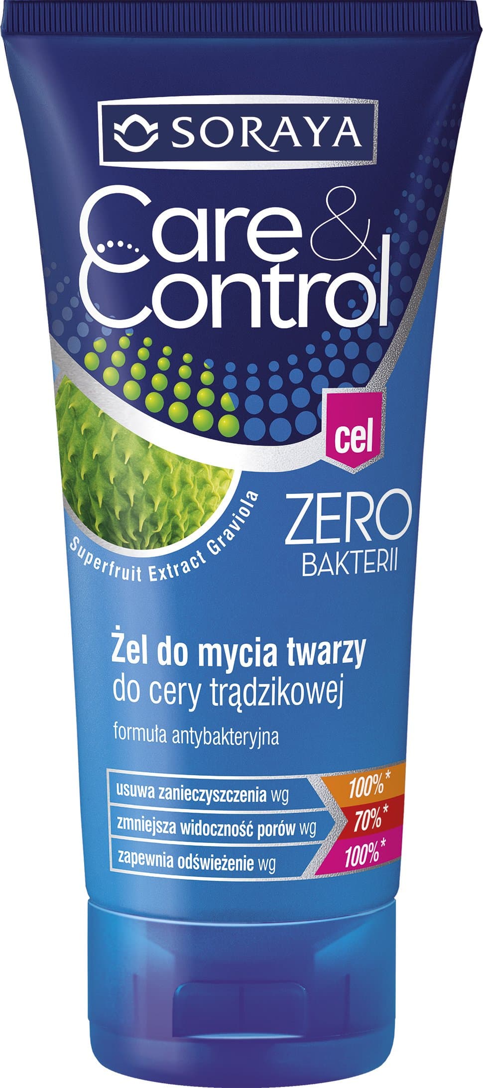 Soraya CARE & CONTROL 'ZERO' antibacterial anti-acne cleansing face gel 150ml