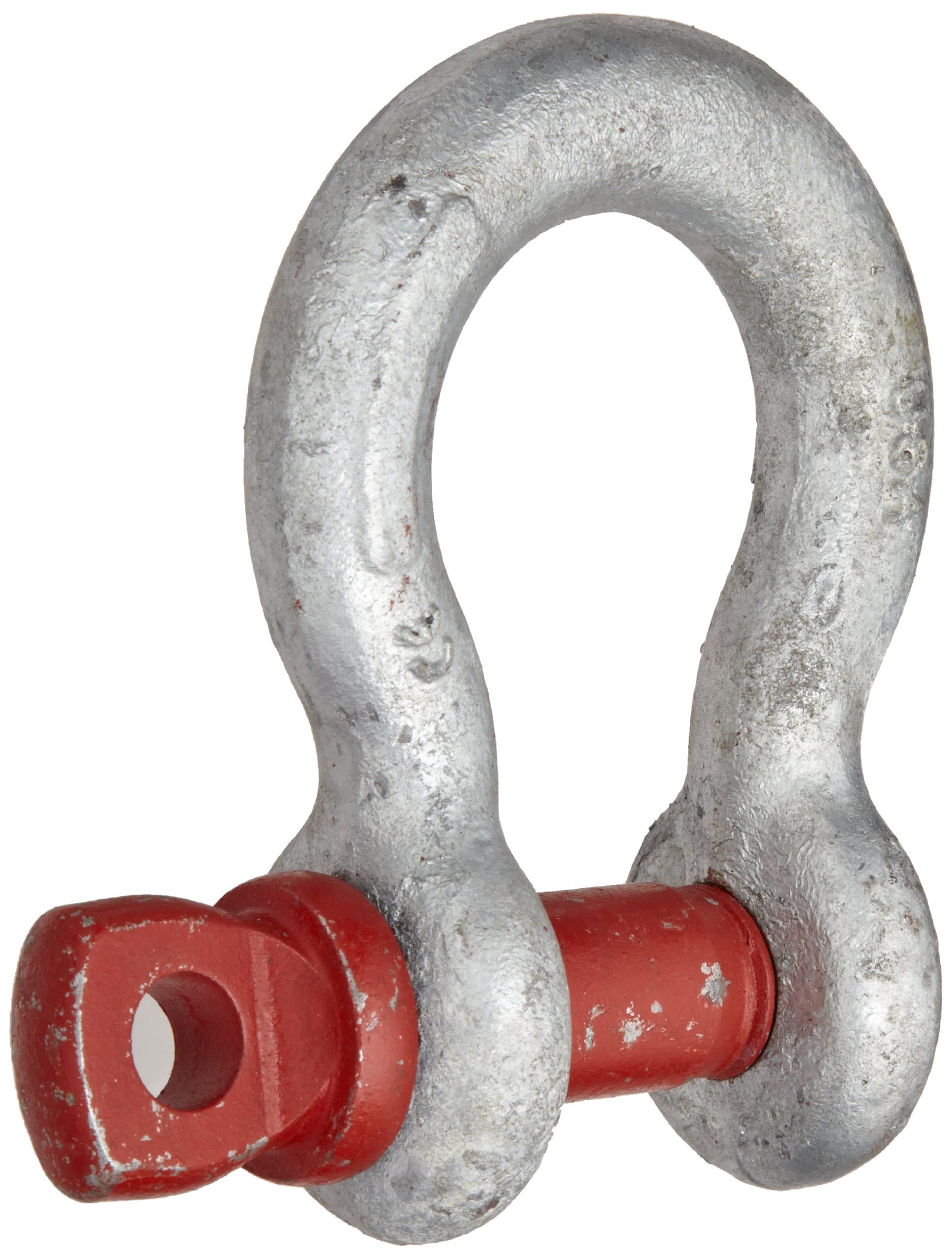 Screw Pin Anchor Shackle Carbon Steel, Galvanized, 4-3/4 Ton WLL, 3/4" Size, G-209