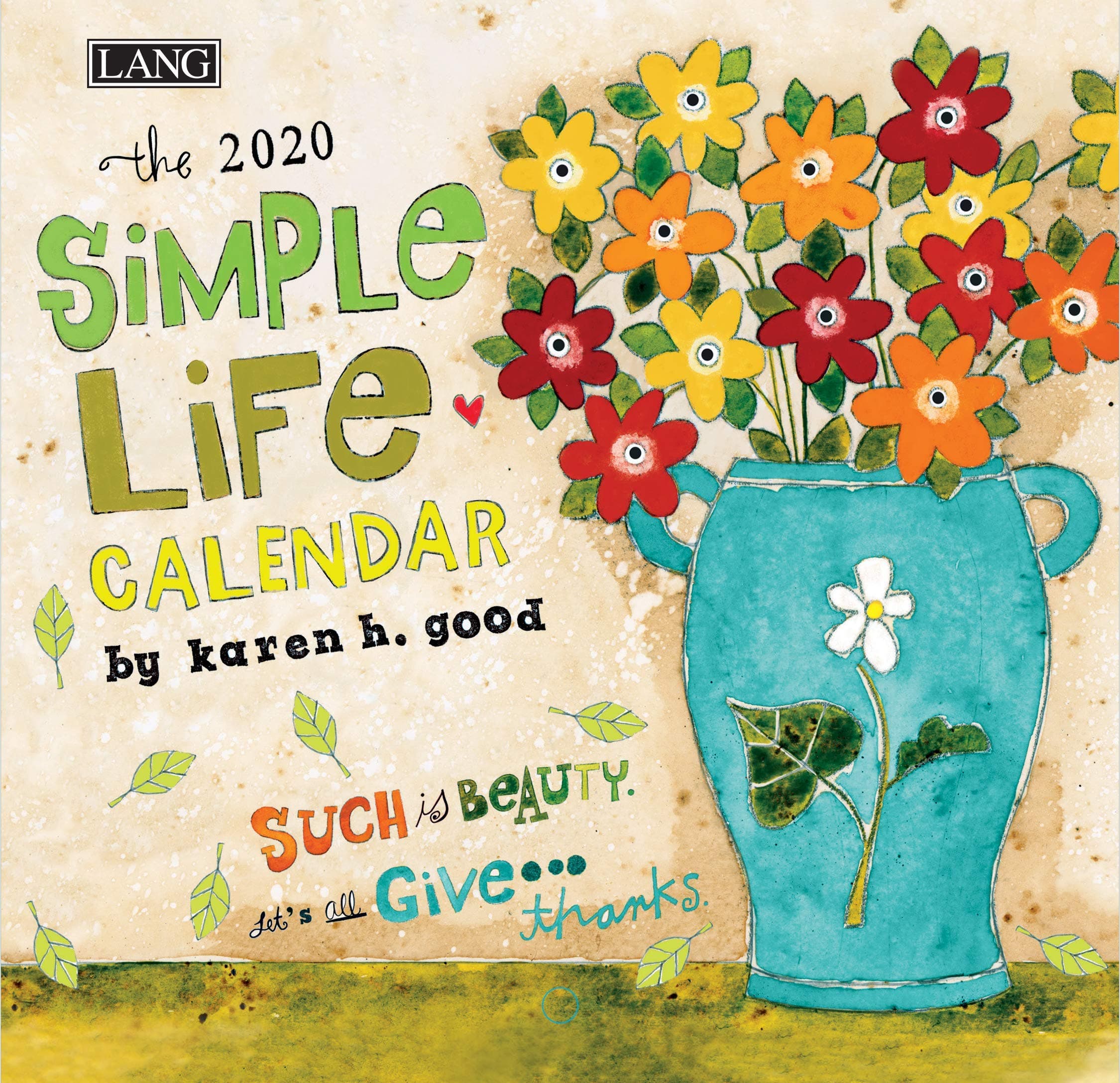 Lang Simple Life 2020 Mini Wall Calendar (20991079245)