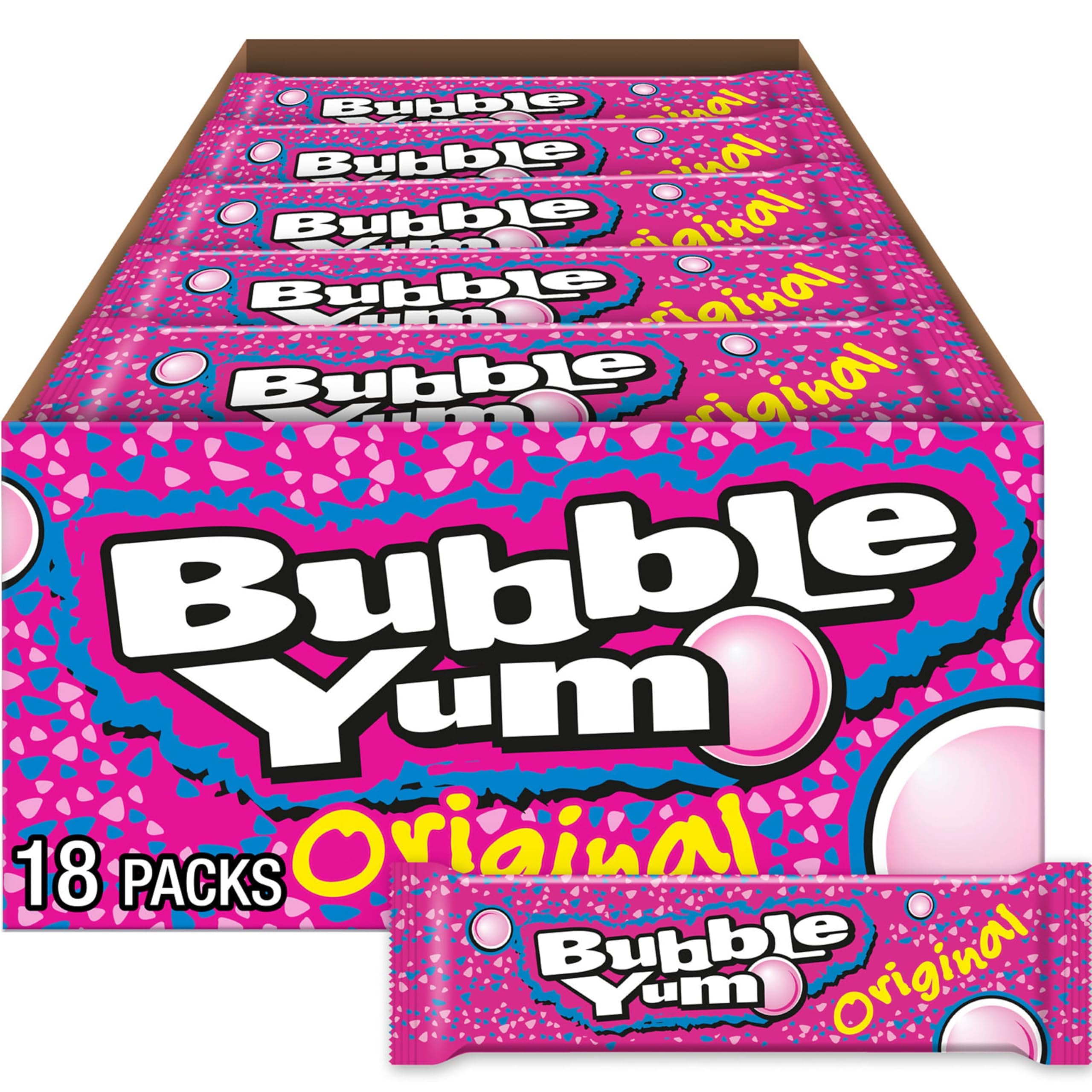 Original Chewy, Bubble Gum Packs, 1.4 oz (18 Count)
