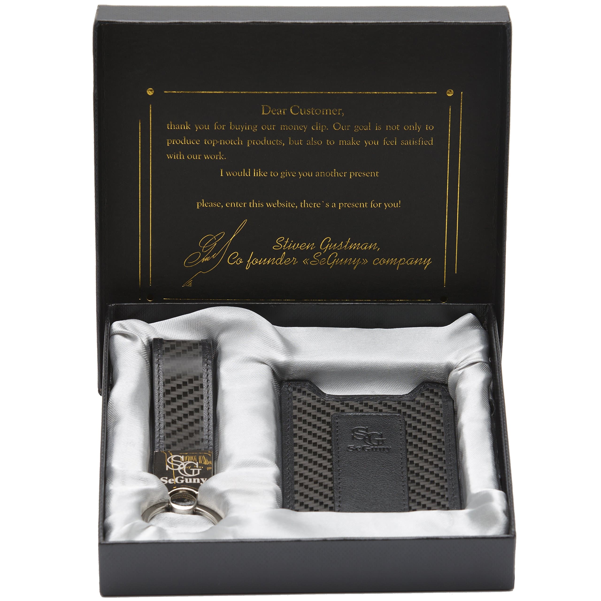 Carbon Fiber Wallet - Money Clip Magnetic Wallet RFID with Credit Card Holder