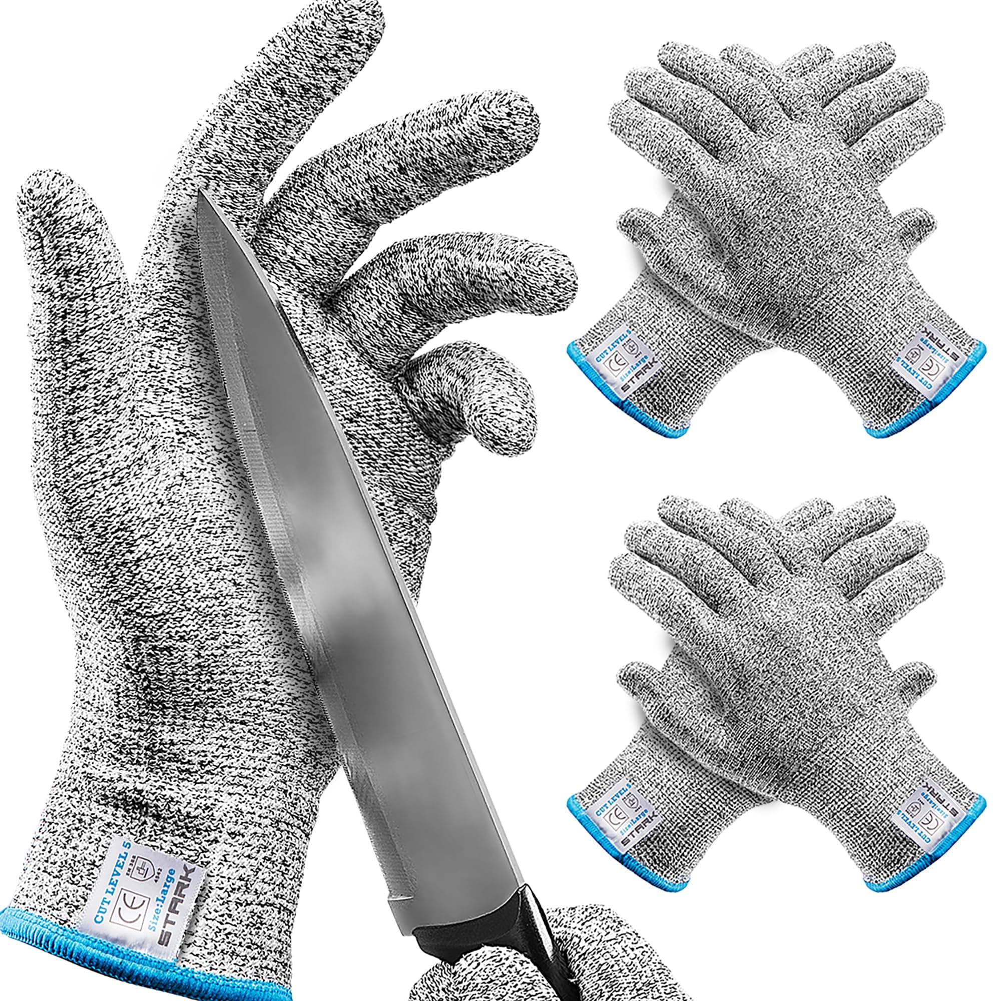 Stark SafeCut Resistant Gloves Level 5 Protection, Cut Gloves for Kitchen