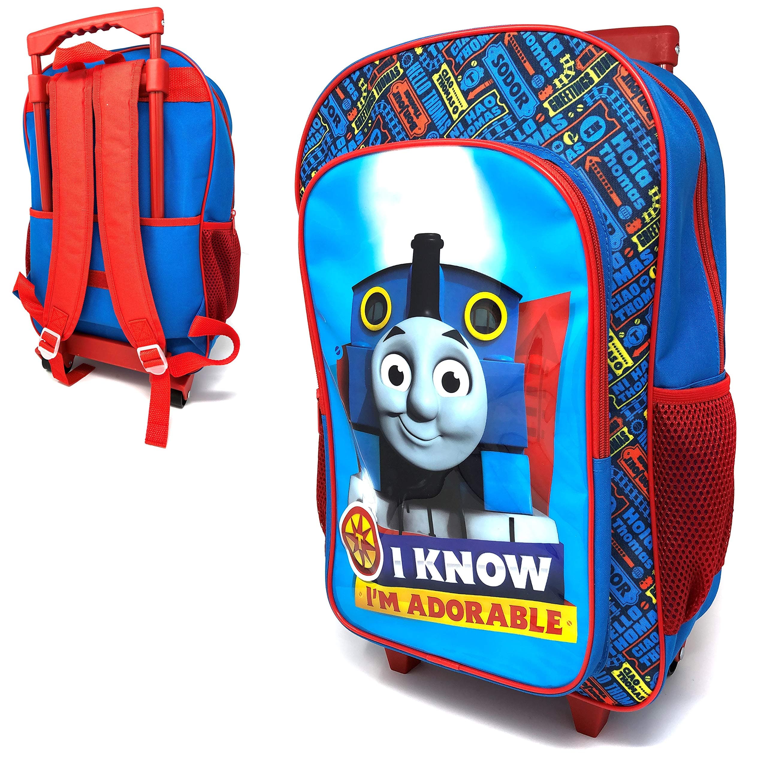 New Children's Character Deluxe Wheeled Trolley Suitcase-Back Pack, Travel Bag, School Bag (Thomas)