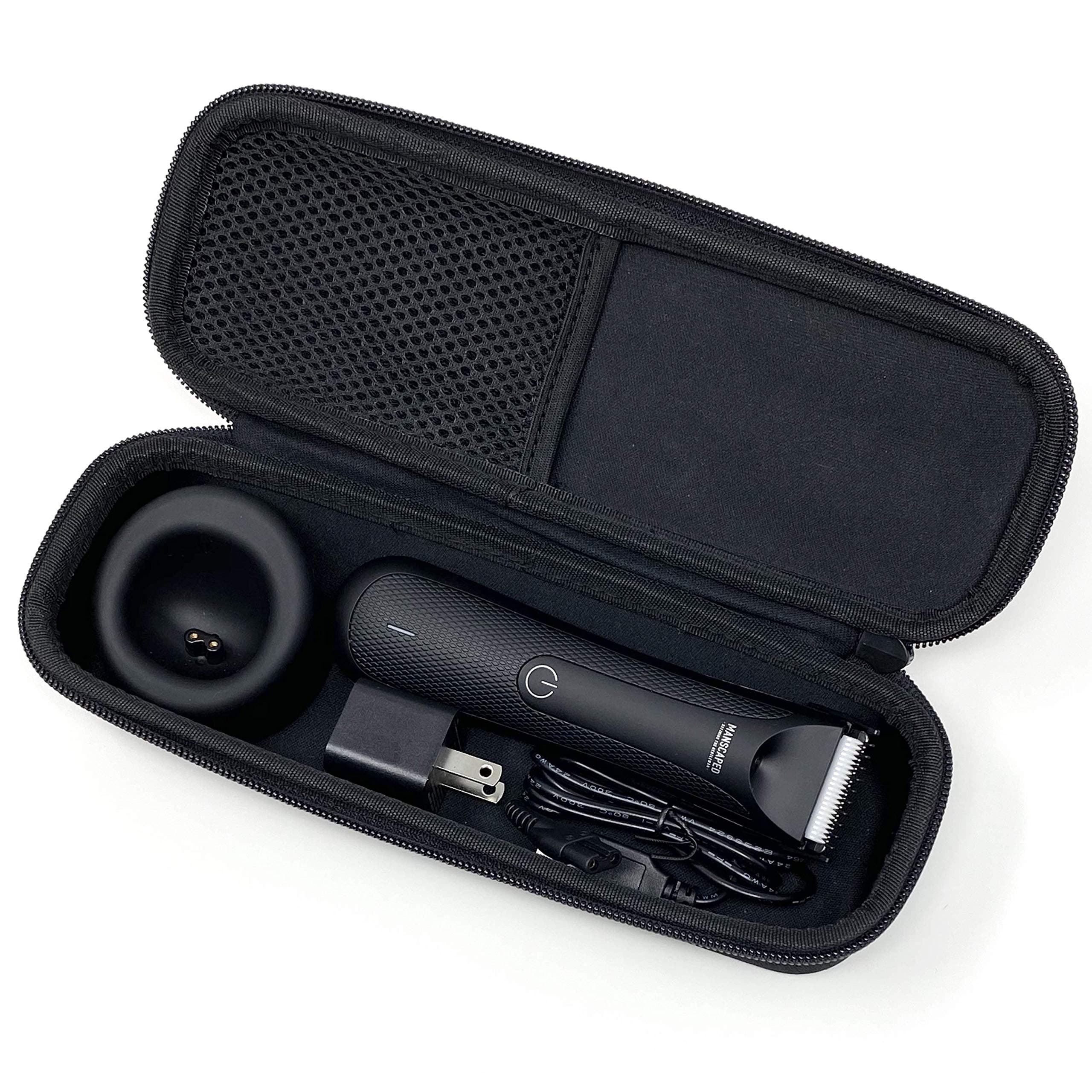 Arber Hard Case for Manscaped Lawn Mower 5.0, 4.0 or 3.0 Trimmer - Protective Travel Toiletry Organizer for Trimmer and Accessories, for Grooming, Shaving and Essentials - Case Only