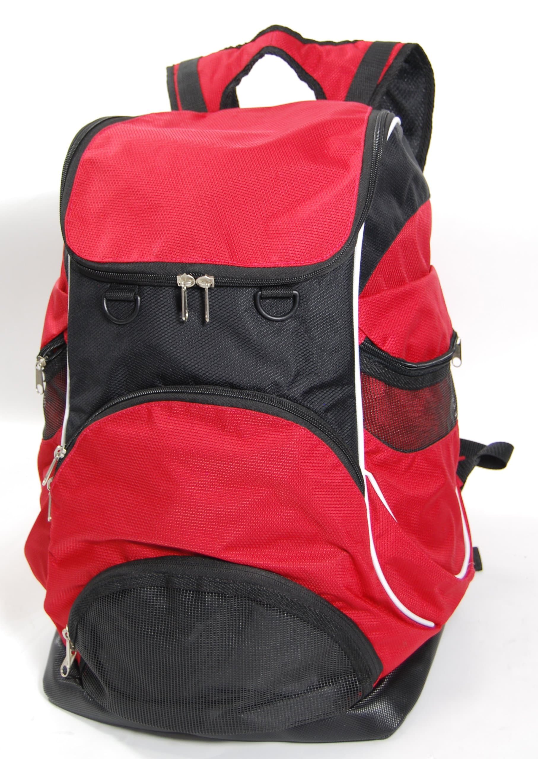 Elite Team Swimmer Backpack, Large Swimming Backpack with Pocket for Shoes/Wet Items - Red