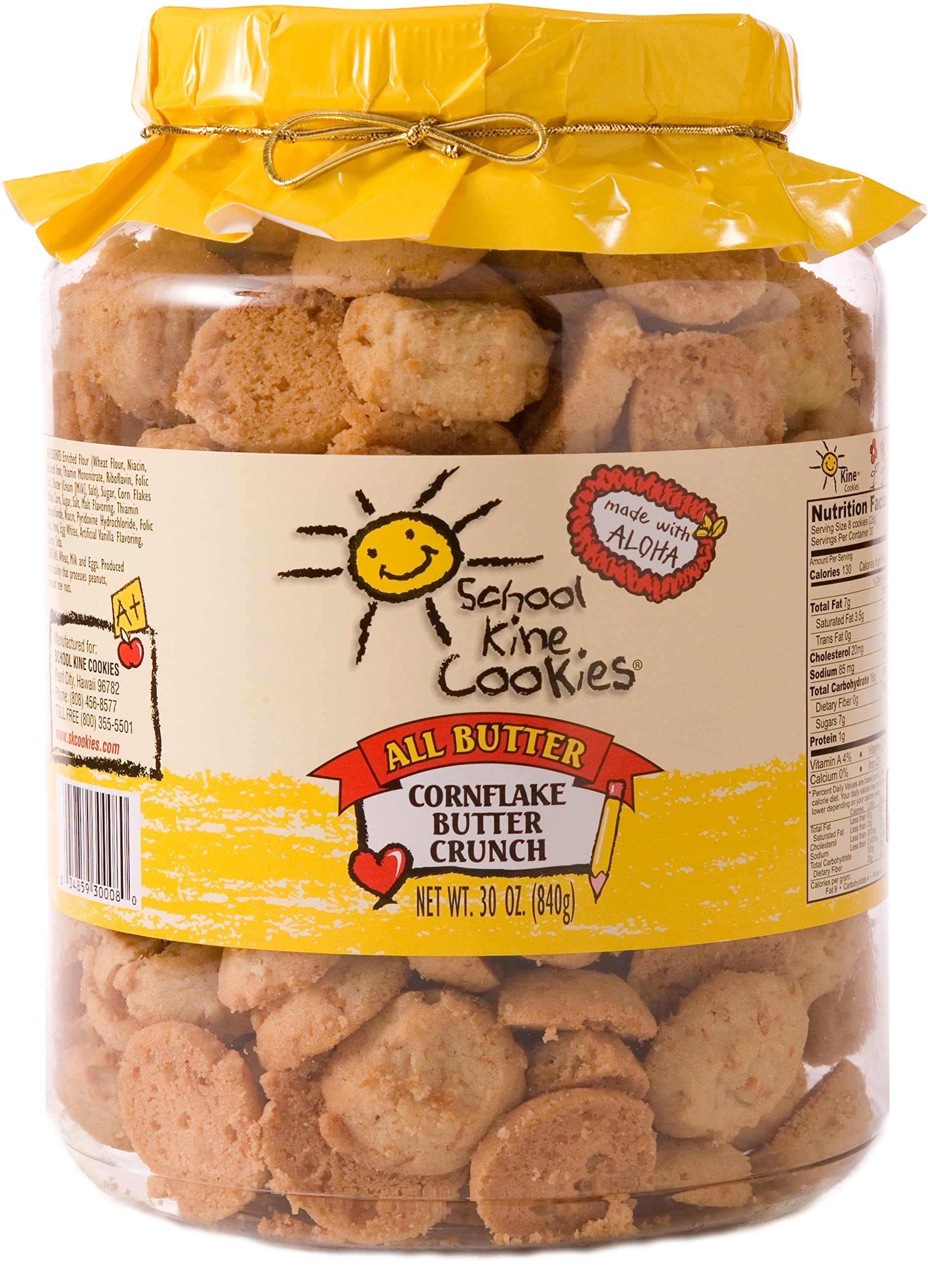 School Kine Cookies | Bite-Sized, Individual Snacks with Homemade Taste | Kid and Adult (Cornflake Butter Crunch - Old)