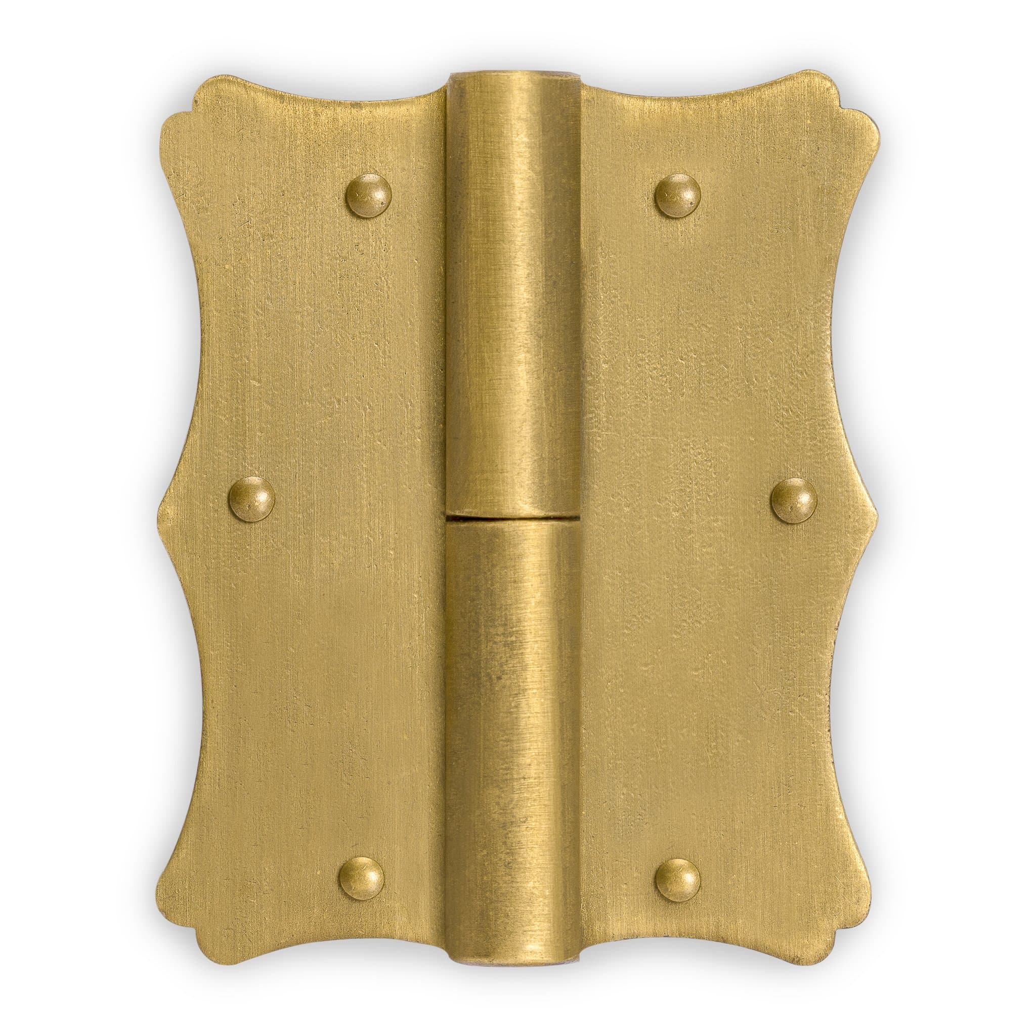 Hardware Philosophy Bamboo Brass Hinges Hardware 2.4-inch - Set of 2 - Architectural, Interior Design, Doors, Furniture Cabinet Customization Hardware