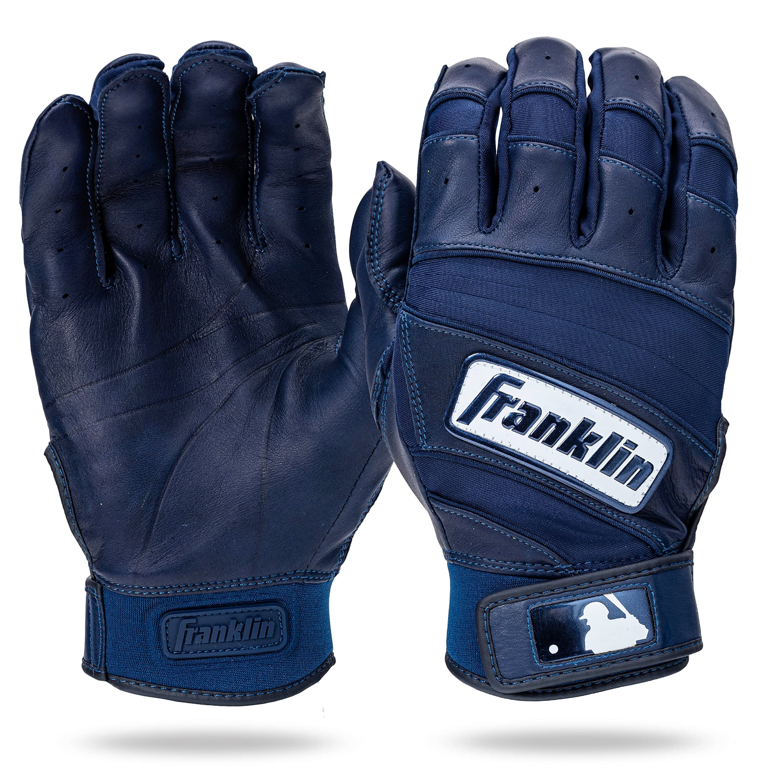 Franklin Sports MLB Baseball Batting Gloves - Natural II Batting Gloves for Baseball + Softball - Adult Batting Glove Pairs